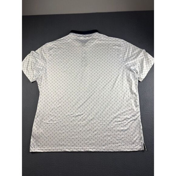 Maelreg Shirt Men's 4XL White Performance Polo Golf Clubs All‎ Over Print AOP - Picture 2 of 12